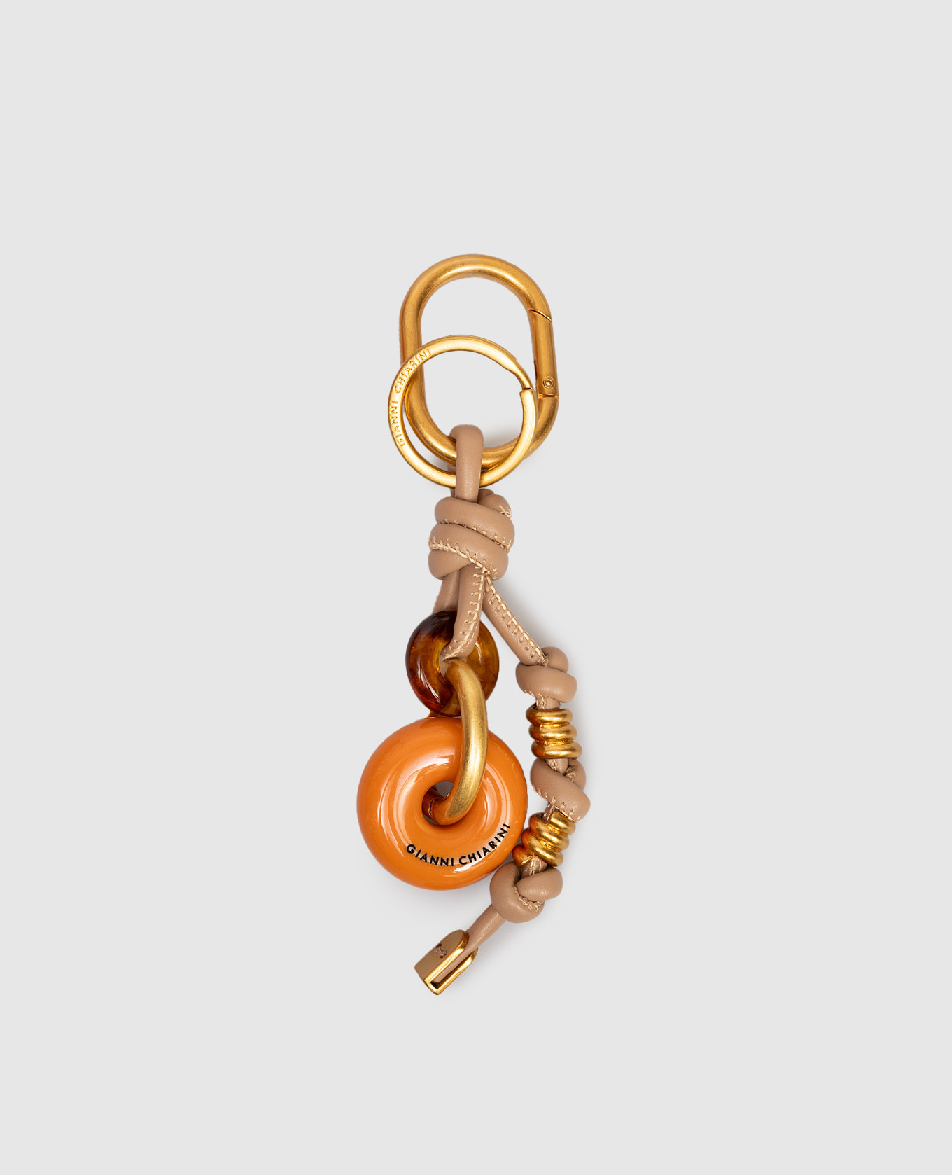 

Бежевый брелок на сумку Donut с логотипом, Брелоки