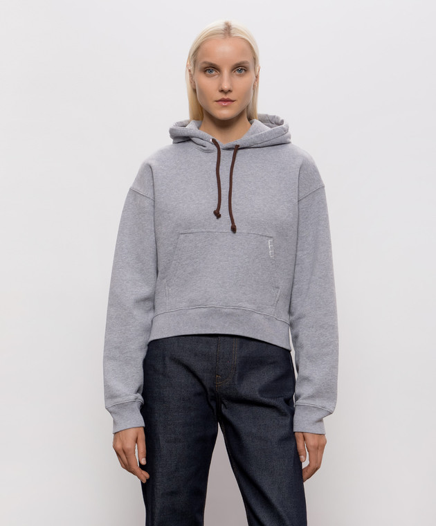 JW Anderson Серое утепленное худи JW0234PG1902 изображение 3