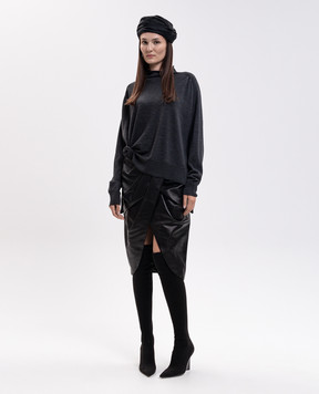 Magda Butrym Сірий джемпер з вовни KNITWEAR37LONGSL301926