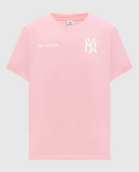 Sporty & Rich Розовая футболка Yankees Arch TO1191818695PL151