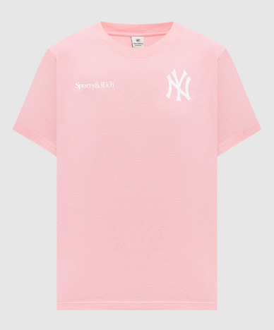 Розовая футболка Yankees Arch