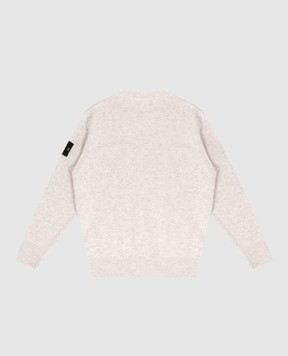 Stone Island Детский серый свитер с шерстью и кашемиром L2S165100002S00M114