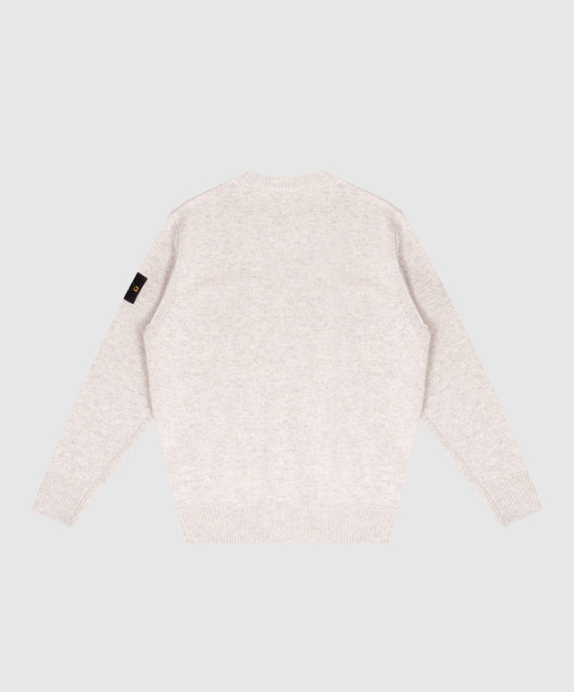 Stone Island Дитячий сірий светр з вовною і кашеміром L2S165100002S00M114 зображення 2