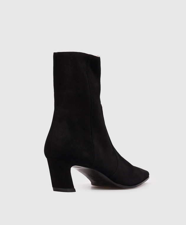 Stuart Weitzman Чорні замшеві ботильйони Stassi SM498 зображення 3