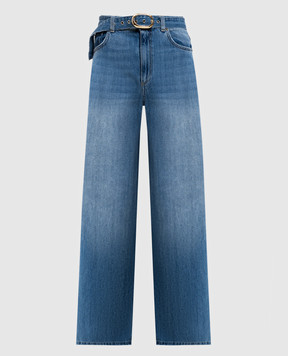 Twinset Синие джинсы с поясом 261TP2710