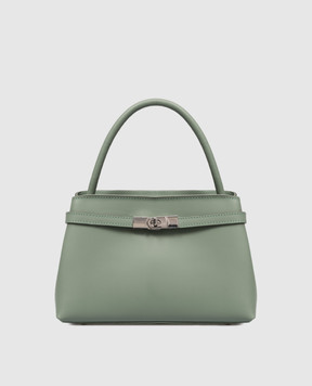 Gianni Notaro Зеленая кожаная сумка Ruga 245RUGANIKEL