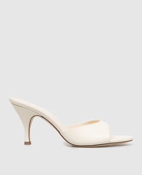 Aeyde Бежеві шкіряні мюлі Samia HS0693001002126