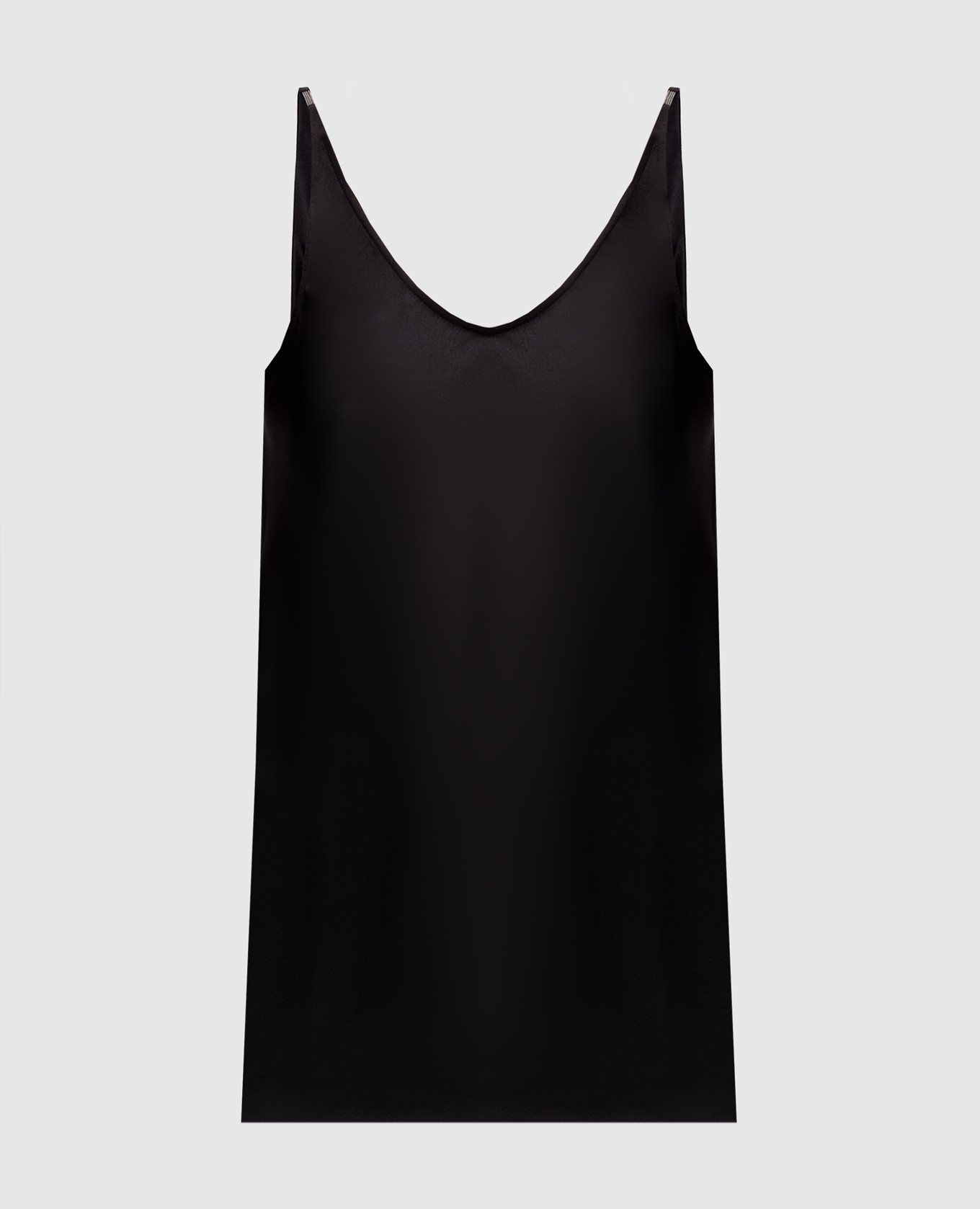 

Черный топ из шелка с цепочкой мониль, Топы