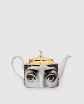 Fornasetti Білий порцеляновий чайник Tema e Variazioni P22Z345