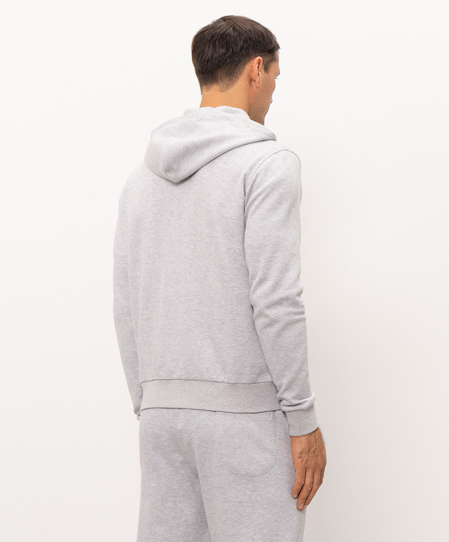 Pini Parma Серая спортивная куртка ZIPHOODHERRGR изображение 4