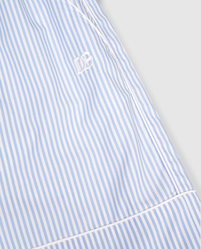 Dolce&Gabbana Детские голубые шорты в полоску L52Q33FR50S812+