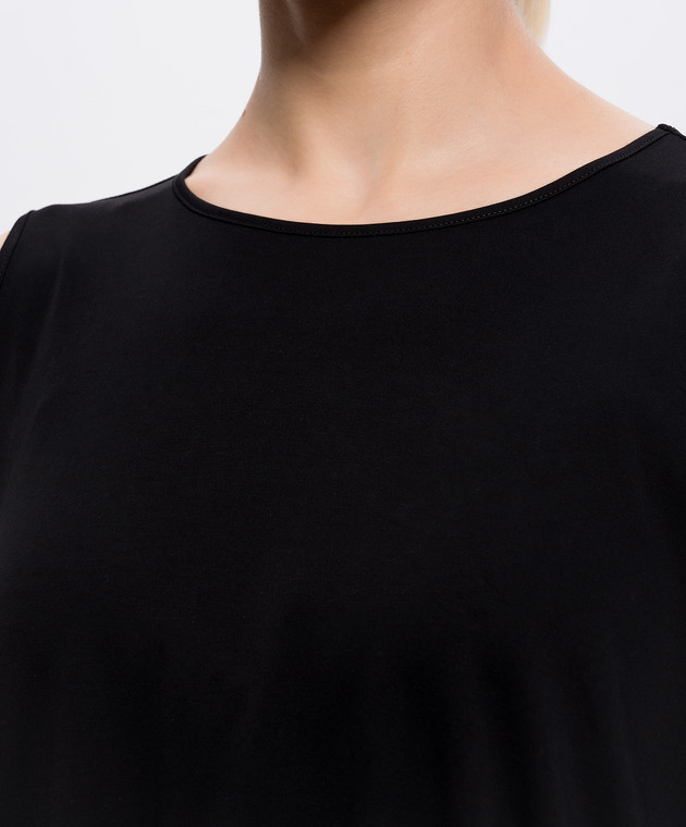 Intoca Черный топ с драпировкой 261DIOSSL0801 изображение 5