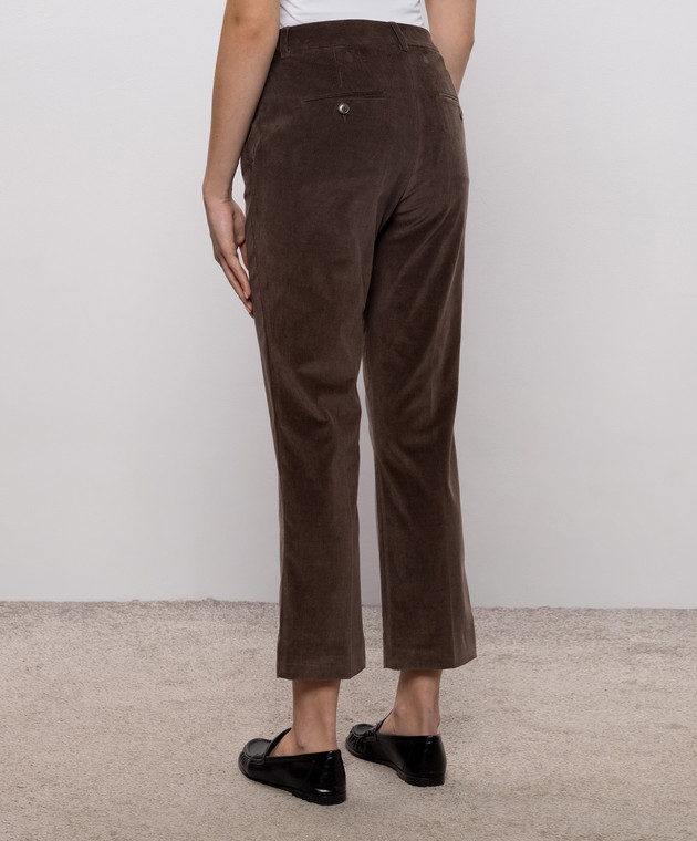 Max Mara Weekend Коричневі вельветові штани MARRUCA WKDMARRUCA зображення 4