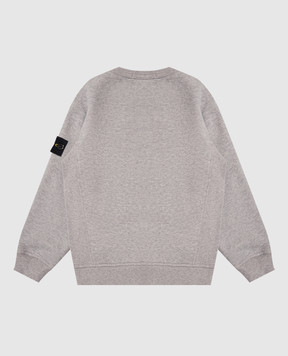 Stone Island Дитячий сірий утеплений світшот з логотипом K2S166100001S0M206