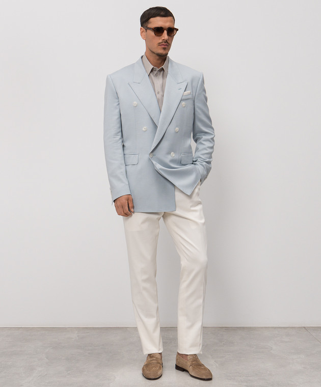 Dolce&Gabbana Сіра сорочка Martini із шовку G5ML1TFU1ZA зображення 2