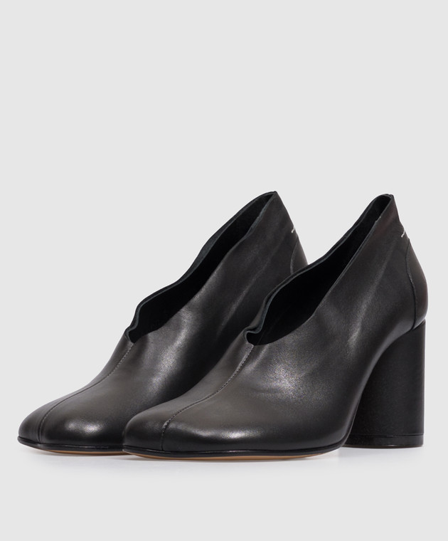 Maison Margiela MM6 Чорні шкіряні туфлі S59WL0107P7557 зображення 2
