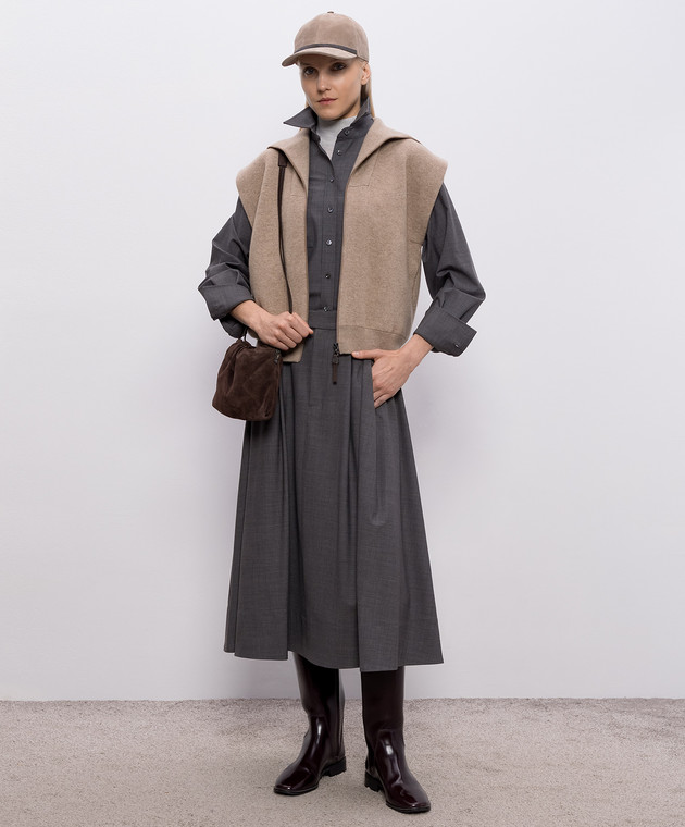 Brunello Cucinelli Сірий топ M13800004P зображення 2