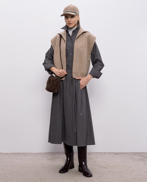 Brunello Cucinelli Сірий топ M13800004P