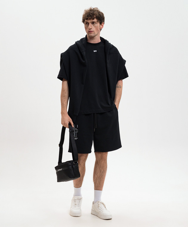 Off-White Чорна футболка з емблемою Paint Arrow 44MAA120S26J00J зображення 2