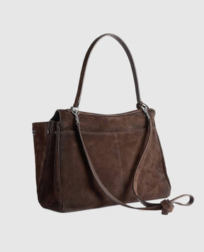 Balenciaga Коричневая замшевая сумка Rodeo 7897722AB4G