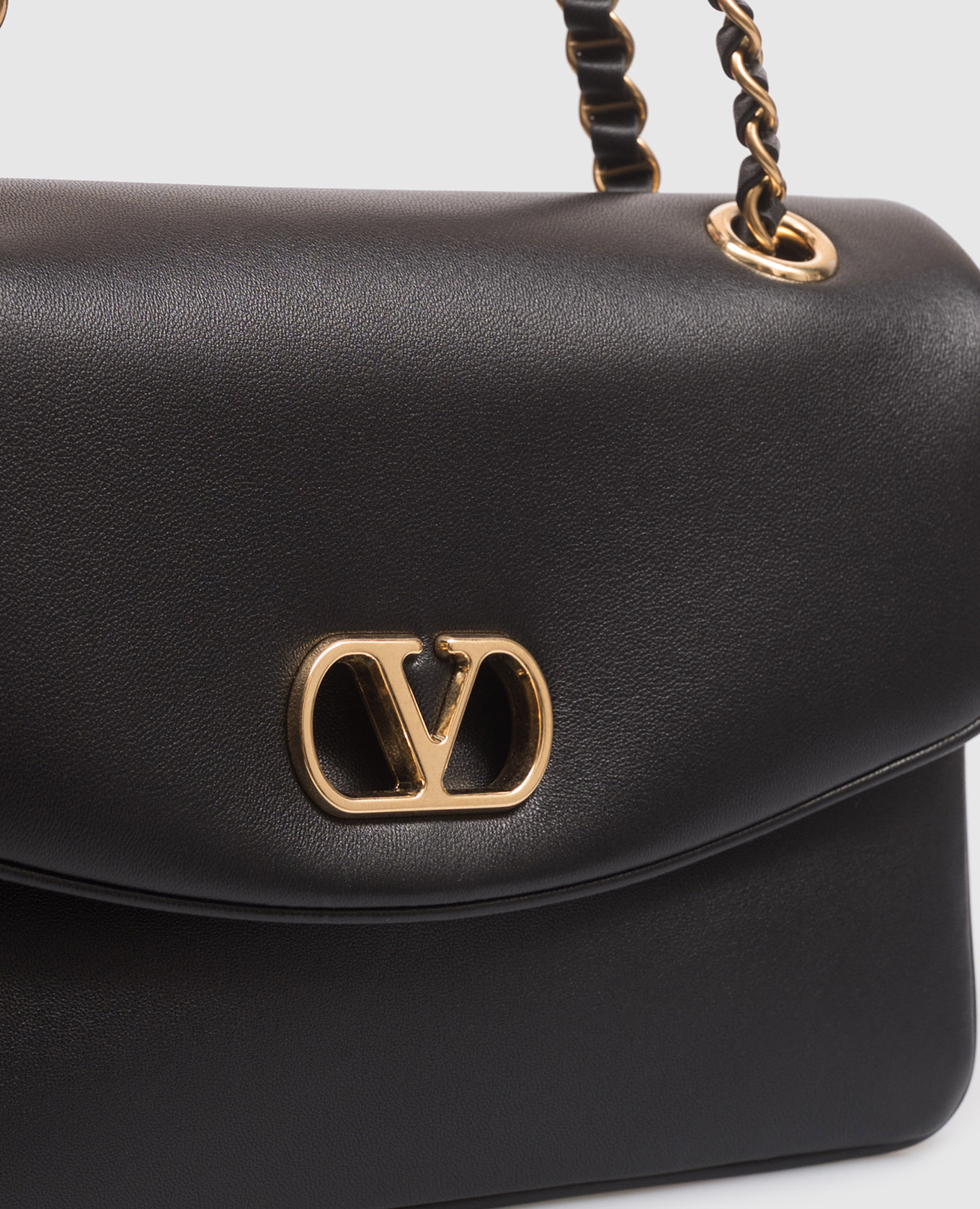 Valentino Чорна шкіряна сумка Djuna 8W0B0T57AIR зображення 6