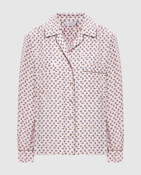 Max Mara Розовая блуза DISCO из шелка MXMDISCO