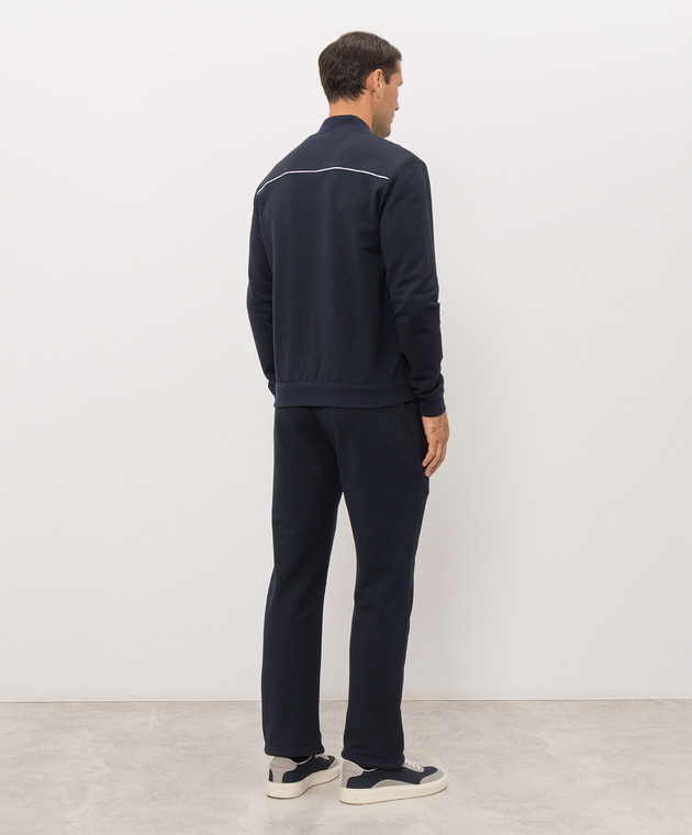 Kiton Синий спортивный костюм с вышивкой логотипа UMJ0031 изображение 4