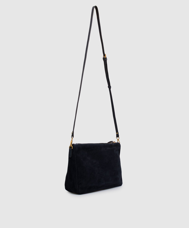 Gianni Chiarini Синяя замшевая сумка Nora BS10225CMPL изображение 3