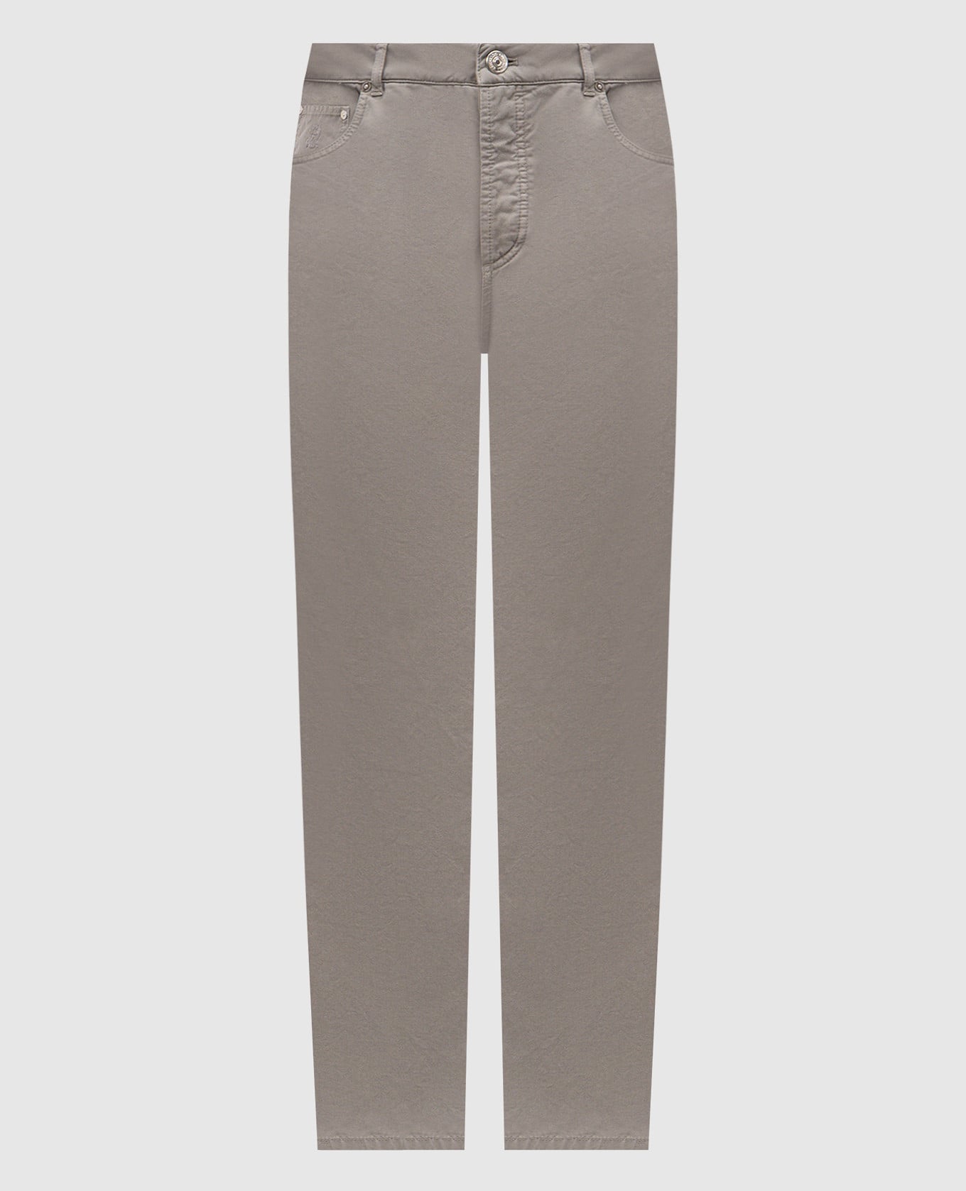 Серые брюки с логотипом