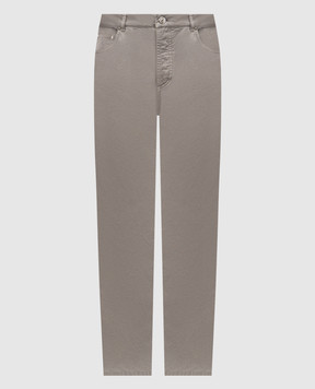 Brunello Cucinelli Сірі штани з логотипом M252DF1010