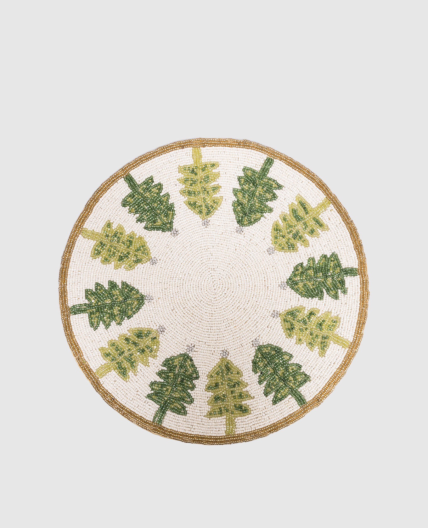 

Набор декоративных столовых ковриков из бисера, Белый, Салфетки