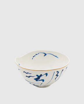 SELETTI Білий порцеляновий салатник Classics on Acid Koi 11282