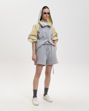 The Attico Сіра меланжева спортивна куртка 260WCB00110JJF007AA