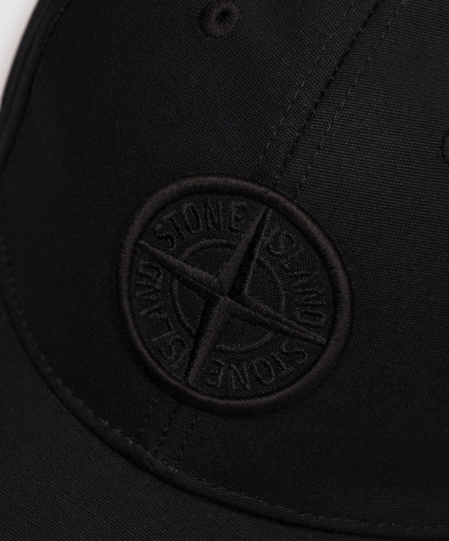 Stone Island Черная кепка с вышивкой L2S159100013S0248 изображение 4