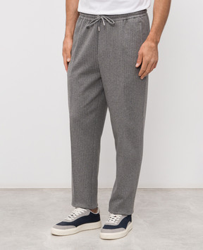 Mackage Серые спортивные штаны STANLEY-K в полоску STANLEYK