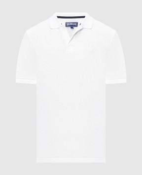 Vilebrequin Белое поло Palatin с вышивкой эмблемы PLTH2N00