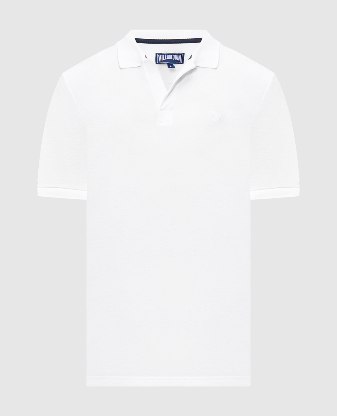 Белое поло Palatin с вышивкой эмблемы