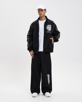 Off-White Біла футболка з принтом емблеми 44MAA027F5J00F