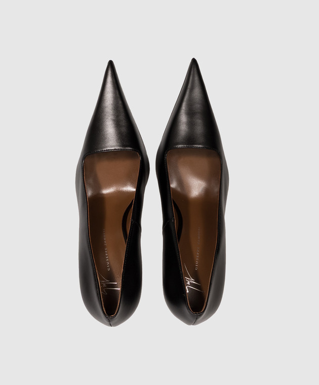 Giuseppe Zanotti Чорні шкіряні туфлі I660005 зображення 4