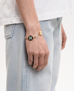 Off-White Золотой браслет-цепочка Button Arrow OWOA133S26MET001