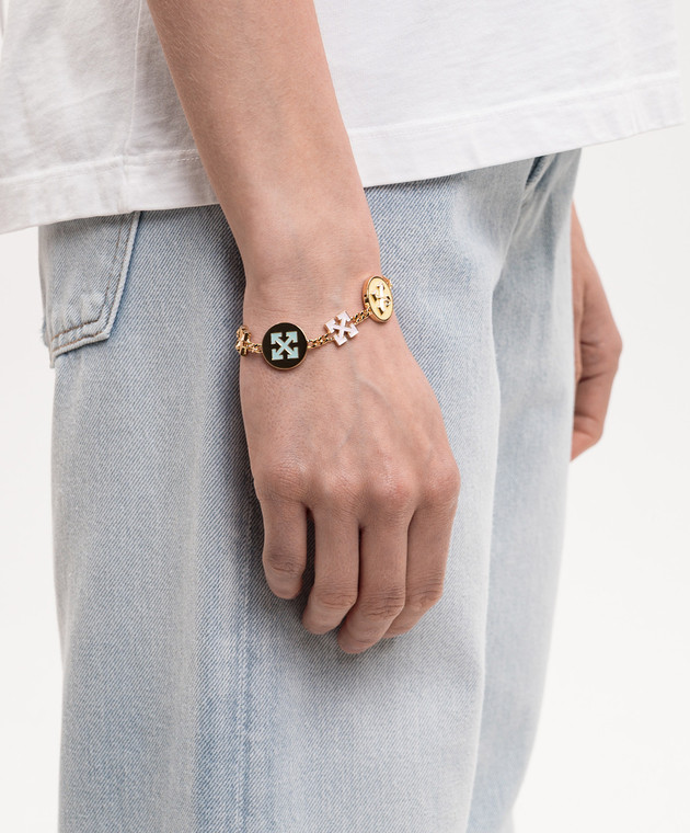 Off-White браслет-цепочка Button Arrow OWOA133S26MET001 изображение 2