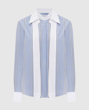 Thom Browne Голубая рубашка в полоску FLL219CF1137