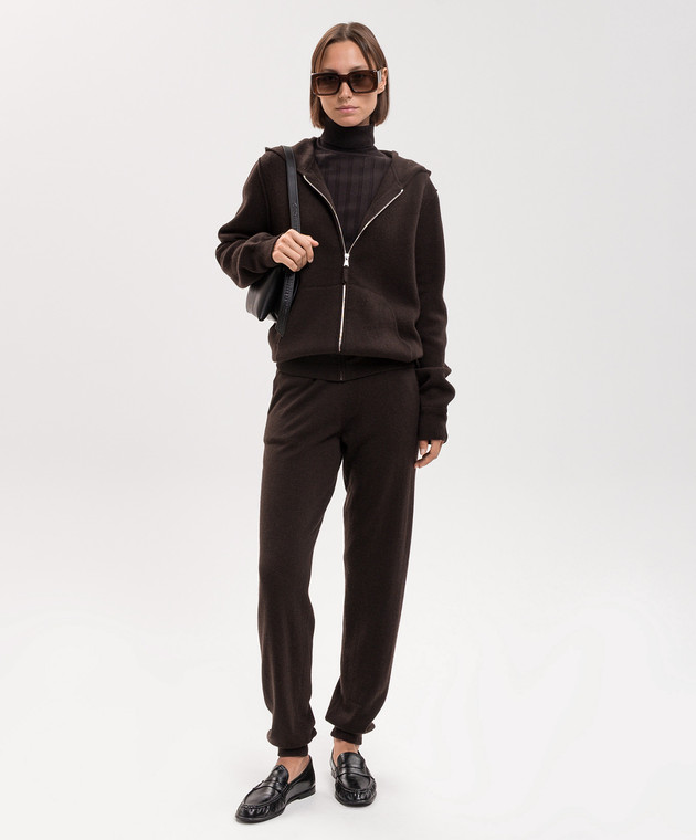 Allude Коричнева спортивна куртка з вовни та кашеміру 26537610 зображення 2
