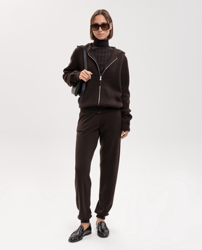 Allude Коричнева спортивна куртка з вовни та кашеміру 26537610