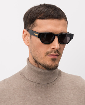 Bottega Veneta Черные очки Panthos 861363V2Q30