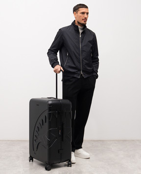 Sprayground Детский черный чемодан THE JOURNEY BEGINS SHARKITECTURE 910CL292NSZ