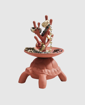 Qeeboo Коричневе керамічне дерево для прикрас Turtle Carry XS 36016JWTE