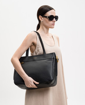 Gianni Chiarini Чорна шкіряна сумка-тоут Selena BS11773TKL