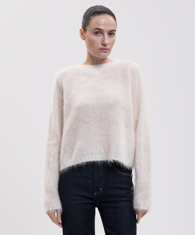 Max Mara Светр CAMPALE кольору айворі з вовною MSTCAMPALE зображення 3