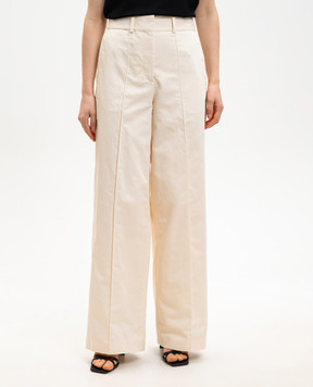 JOSEPH Брюки Jnane цвета айвори с льном JF009695